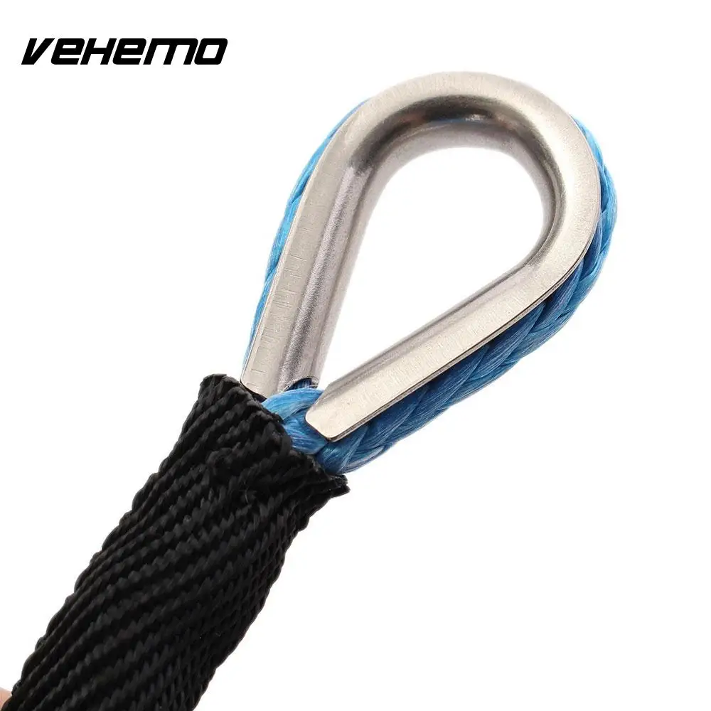 Vehemo 7700 £ 50 قدم كابل مقطورة حبل ونش السحب ونش ربطة utv مقطورة سحب حبل