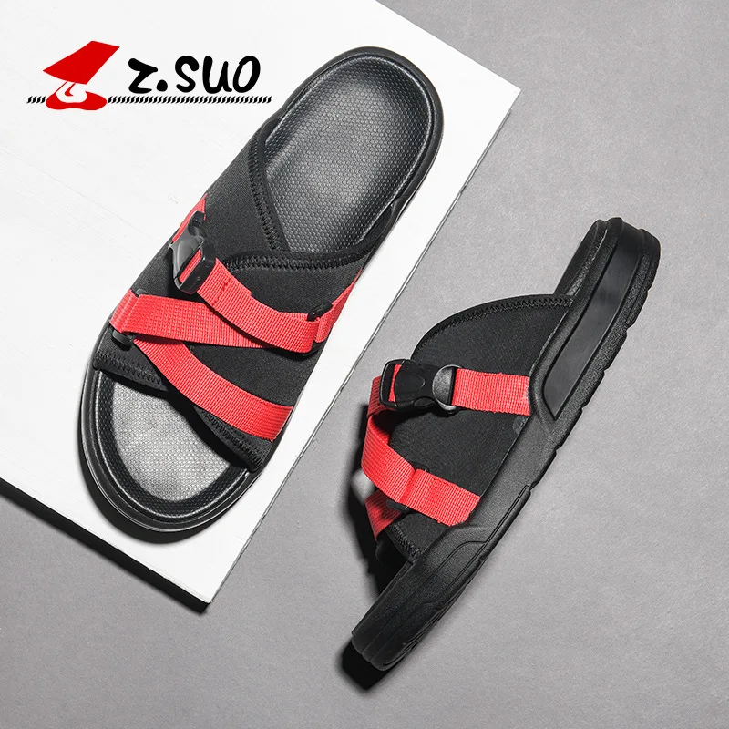 

New men's slippers sandals dual-use summer casual soft bottom slip trend outdoor beach shoes men