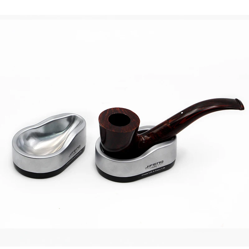 

1 PCS Silver Stainless Steel Pipe Rack Tobacco Cigar Cigarette Pipe Tool For Pipes Business Pipe Seat