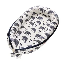 Новорожденный ребенок Средний бионическая кровать, пригодная для стирки портативный хлопок Колыбель бампер несколько стилей путешествия изолирующая кровать