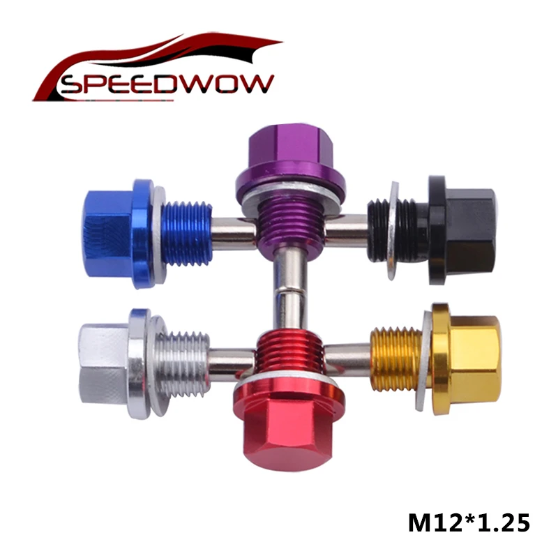 Магнитная дренажная масляная пробка Speedwow сливная гайка M12 * 1 25 дренажный болт для