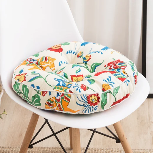 Круглая подушка Pouf татами напольные подушки льняная хлопковая подушка на сиденье Подушка японские татами квадратная подушка - Цвет: Color J