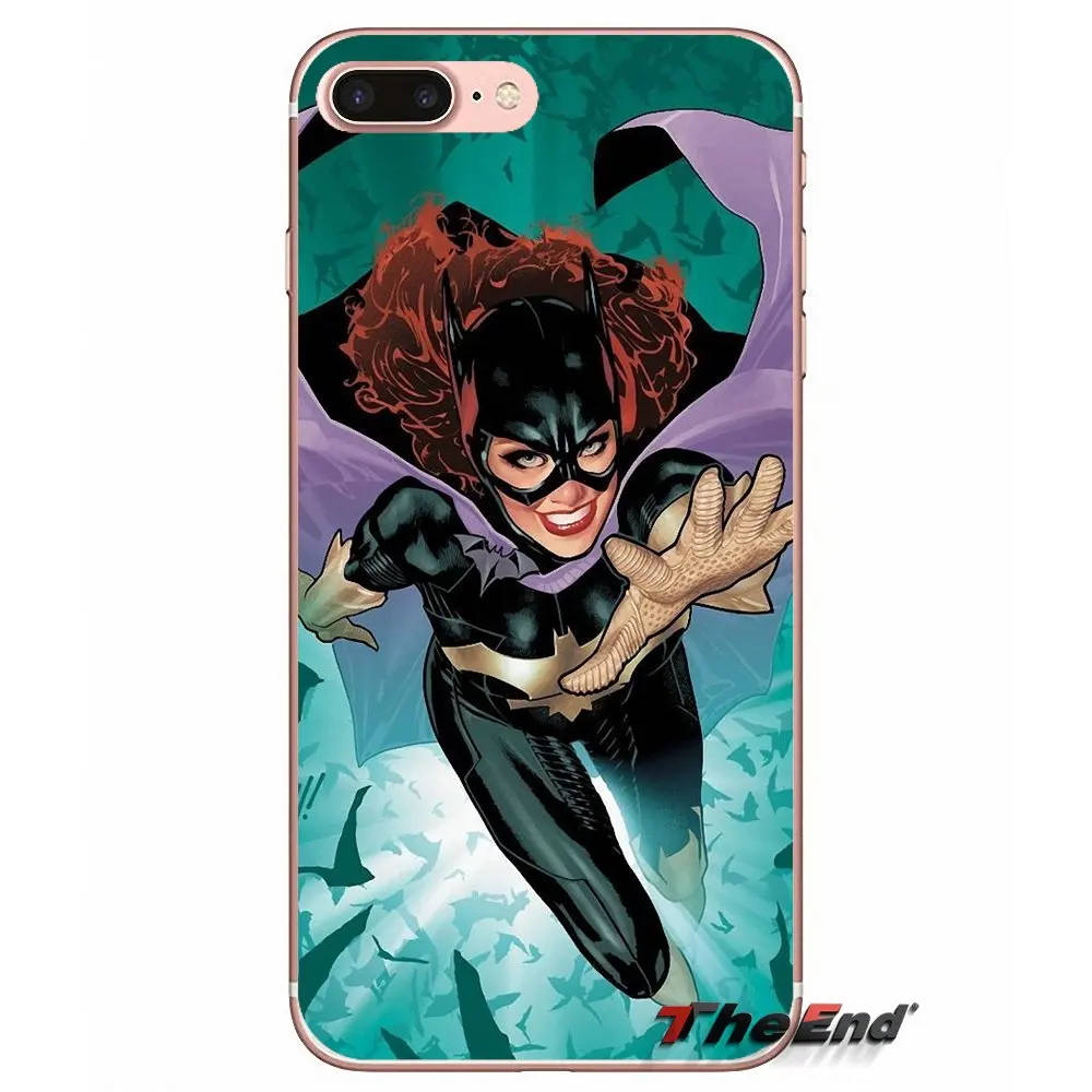 Мягкий чехол для мобильного телефона Catwoman Batgirl с Бэтменом Apple iPhone X 4 4S 5 5S SE 5C 6 6S 7 8