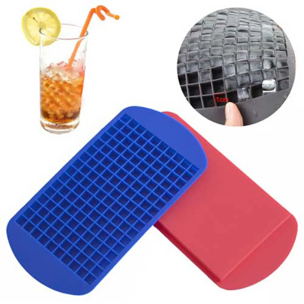 Buy DIY Eco friendly Food Grade 160 Cavity Silicone Ice Cube Tray Mini Ice