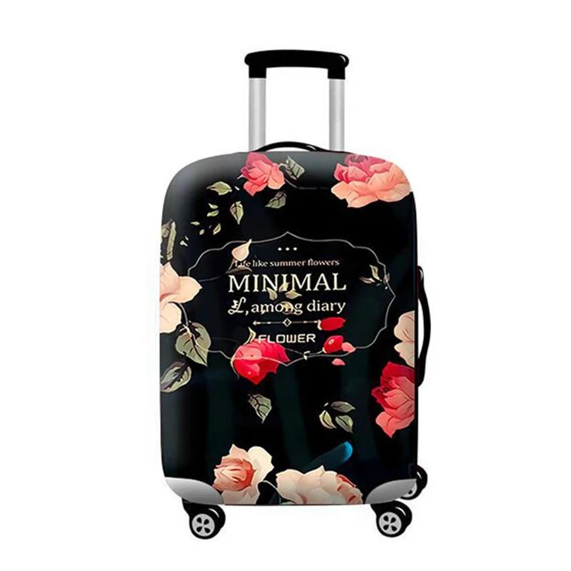 HMUNII Горячая мода чемодан защитный чехол Эластичный Чемодан пылезащитный чехол применяется к 24 дюймов многофункциональные аксессуары для путешествий - Цвет: MINIMAL