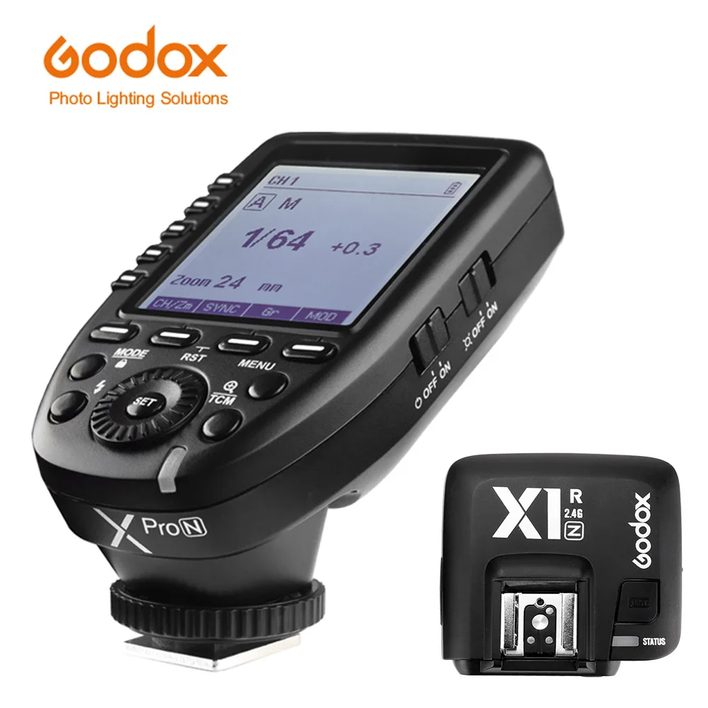 Godox Xpro-N i-ttl II 2,4G X система беспроводного управления дистанционным триггером с 3x X1R-N контрольным приемником для вспышки Nikon - Цвет: Xpro-N add X1R-N