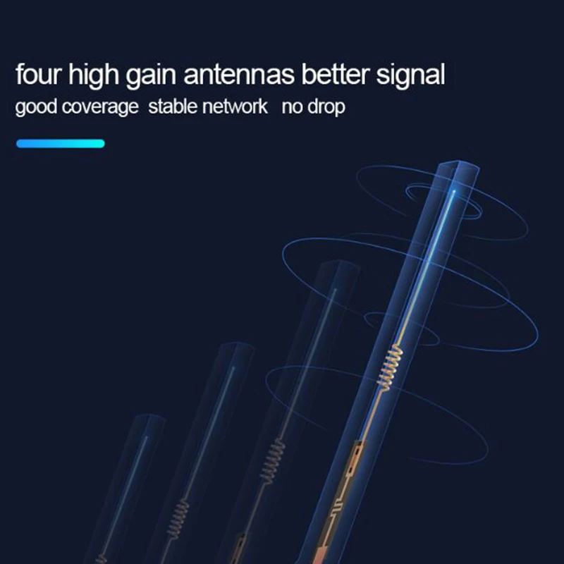 TIANJIE desbloqueado 300Mbps 4 antenas externas enrutador WiFi hogar 3G 4G GSM LTE router hotspot módem 4G 4g router con tarjeta SIM ranura - 4