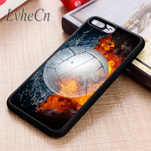 Чехол для телефона LvheCn Fire волейбол iPhone 5 6 6s 7 8 plus X XR XS max 11 12 Pro Samsung Galaxy S7 edge S8 S9 S10 |