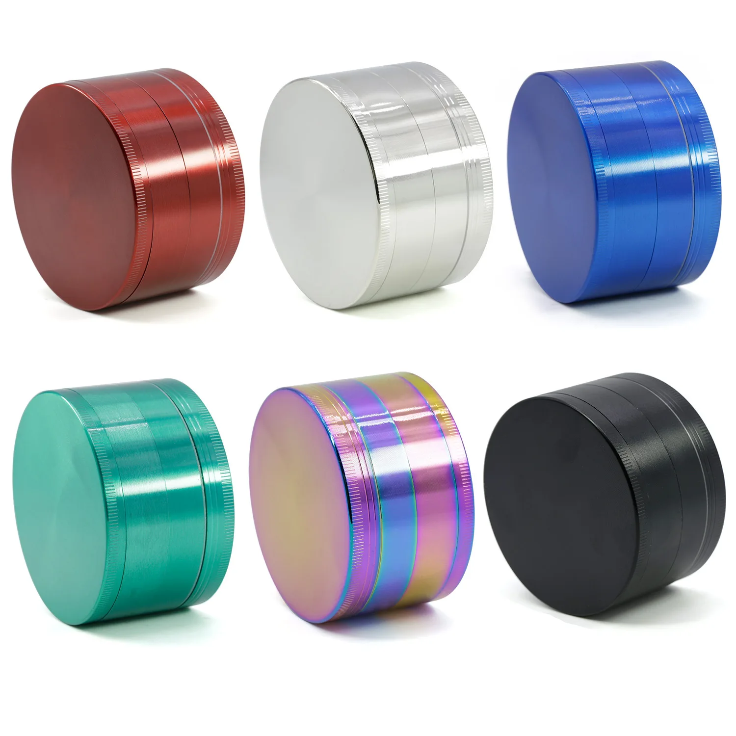 

New Tooth Mill Grinder 75MM 2 Layer Zinc Alloy Herb Tobacco Spice Mill Grinder Crusher Hand Crank Muller Smoking Accessories