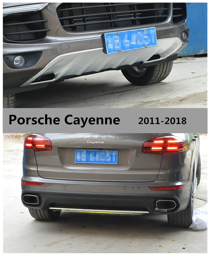 For Porsche Cayenne 2011 2018 BUMPER GUARD Car BUMPER Plate High