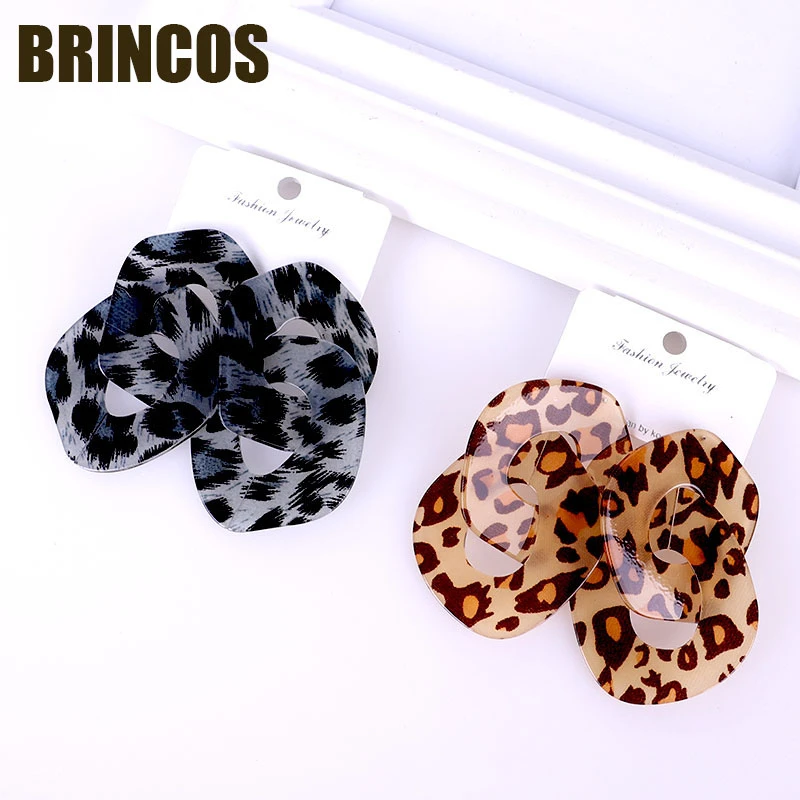 

2019 Acrylic earrings Boho for women jewelry korean indian vintage gold statement drop bohemian ethnic handmade geometric