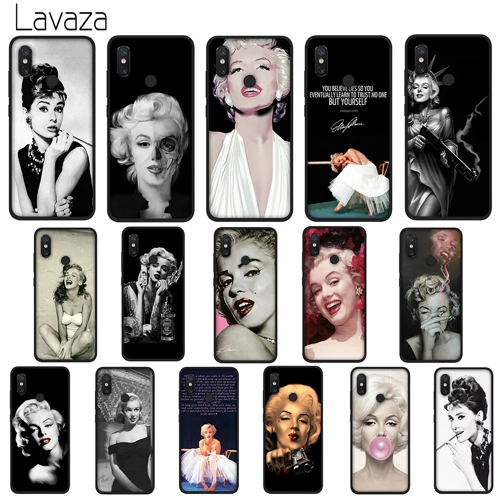 

Lavaza Marilyn Monroe Soft TPU Silicone Case Cover for Huawei P8 P9 P10 P20 P30 Lite Pro P Smart 2019