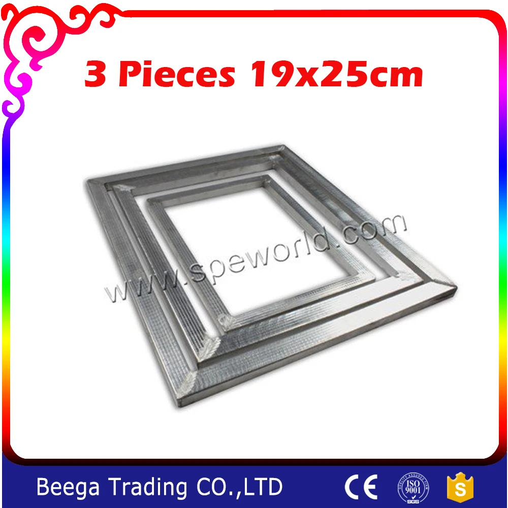 

Three Piece Aluminum Alloy Screen Frame for Screen Printing Inner Size 19*25cm