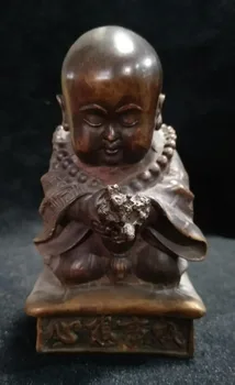 

Copper sends fragrant boy to burn incense Buddha.