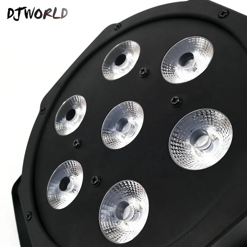 DJWORLD беспроводной пульт дистанционного управления светодиодный Par 7x12 Вт RGBW 4в1 светодиодный светильник для мытья четырехъядерный сценический светильник без шума пульт дистанционного управления