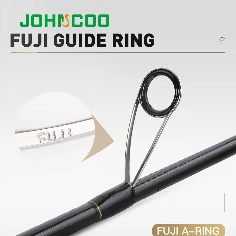 Спиннинговое удилище JOHNCOO Fuji A, кольца, действительно быстрое действие, 7-28 г, тест 40 т, Toray, карбоновый светильник, вес 132 г, рыболовная трость