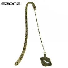 EZONE заколка в стиле ретро Закладка дизайн перо/автомобиль/бант/губы/лебедь/дерево закладки креативный милый книжный держатель школьные канцелярские принадлежности