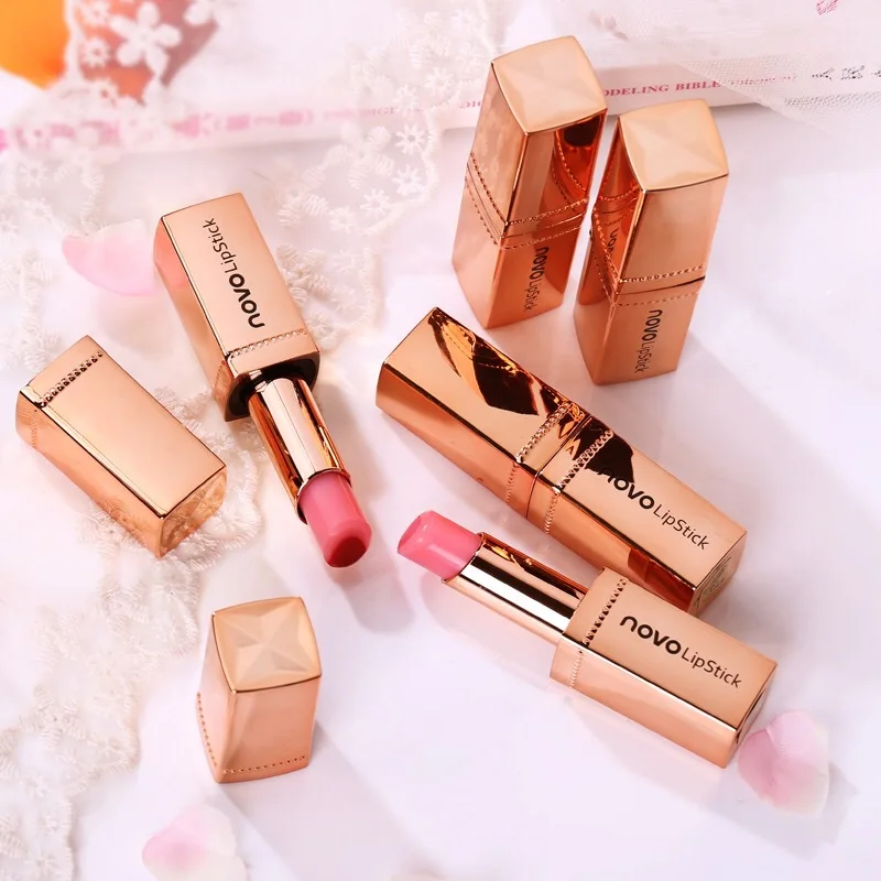 Brand NOVO Two tone Lipstick Long-lasting Lip balm Silky Moisturzing Nourishing Lipstick Makeup Waterproof 6 color New hot sale Brand NOVO Two tone Lipstick Long-lasting Lip balm Silky Moisturzing Nourishing Lipstick Makeup Waterproof 6 color New hot sale