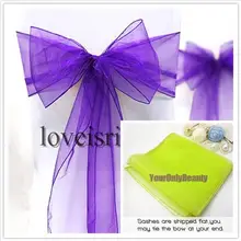 20 Colors-25pcs/партия ленты для свадебных стульев органза стул пояса чехлы с бантом современный Рождество вечеринка банкет украшения для стула домашний текстиль
