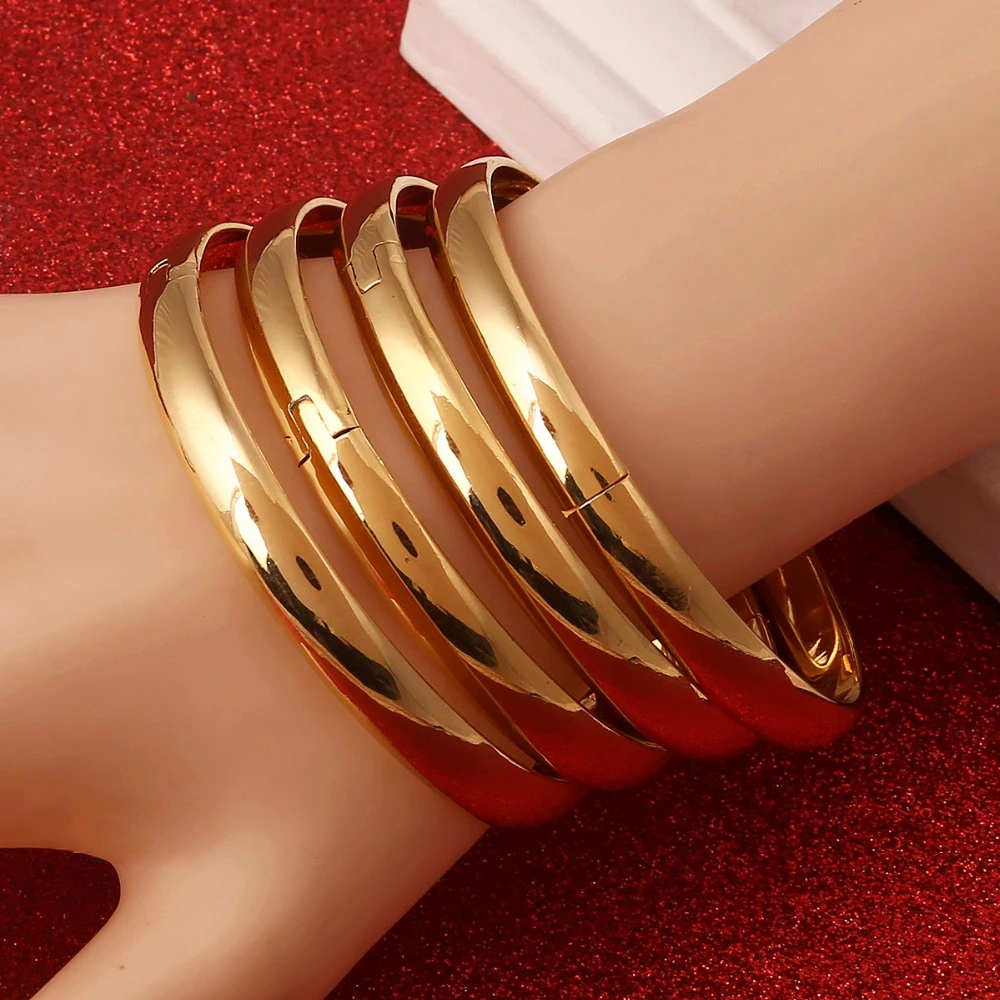 Ethiopian Bangles Dubai Gold Jewelry Bangles For Ethiopian Glossy Plain Bangles Bracelets Ethiopian Bangles Dubai Gold Jewelry Bangles For Ethiopian Glossy Plain Bangles Bracelets