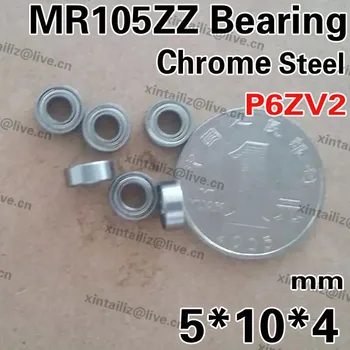 

[CMMR105ZZ-P6]Free Shipping 10PCS Gcr15 chrome steel ABEC-9 P6 best quality MR105-2ZZ micro bearing 5mm*10mm*4mm