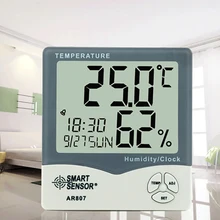 Smart Sensor Digital Hygrometer Thermometer Humidity Temperature Meter Tester Weather Station with Calendar & Clock Alarm Smart Sensor Digital Hygrometer Thermometer Humidity Temperature Meter Tester Weather Station with Calendar & Clock Alarm