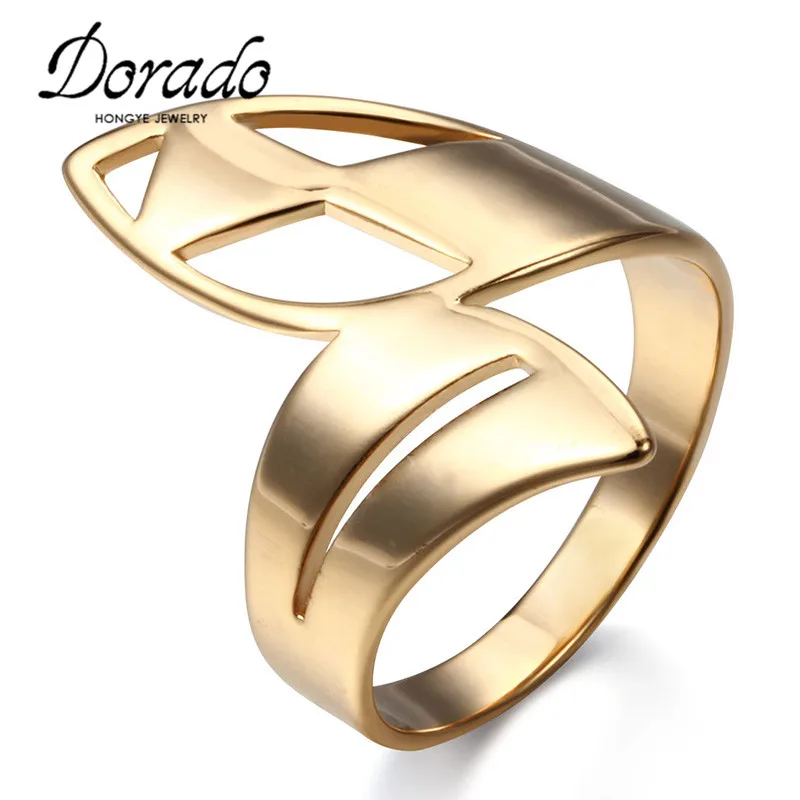 

Dorado Hot Selling Simple Style Geometric Hollow Gold Color Unisex Finger Midi Ring Accessories For Cristmas Gift Free Shipping