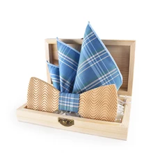 Мужской классический галстук-бабочка Карманный квадратный галстук креативный деревянный лук галстук для свадьбы женский самостоятельно регулируемый галстук-бабочка носовой платок набор аксессуаров