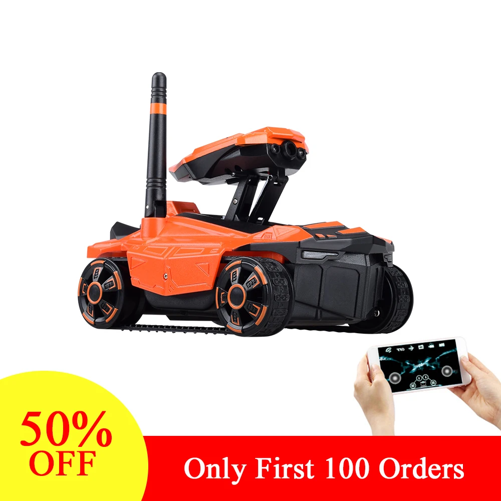 2.4G RC Car Tank YD 211 Wifi FPV 0.3MP Camera App Remote Control Toy Phone Controlled Robot Toys