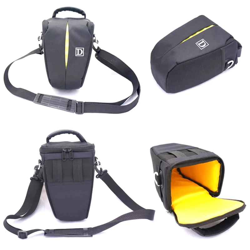 Nylon DSLR Camera Bag with Shoulder Strap Black Color for Nikon D40 D60
