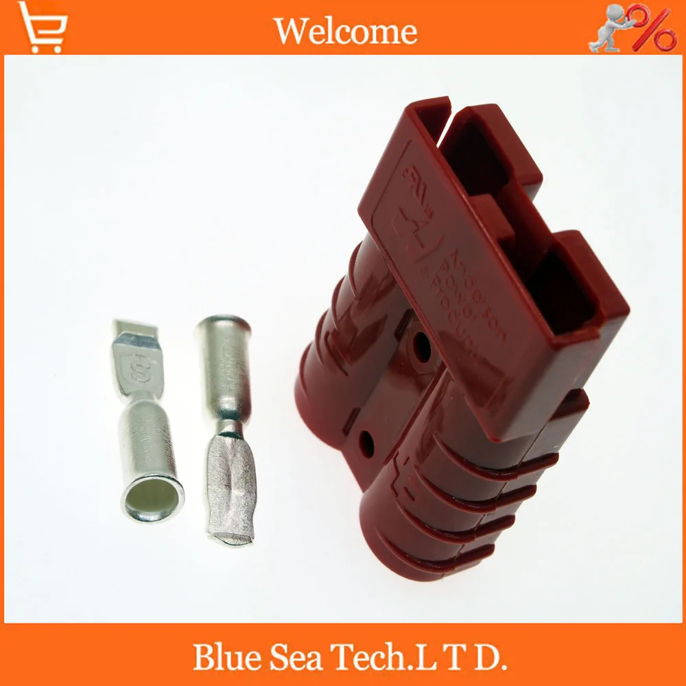 

Red,Great APP SB50A 600V Charging battery plug with Pin,50A EPS/UPS Large current power connector. cULus,ROHS Standard