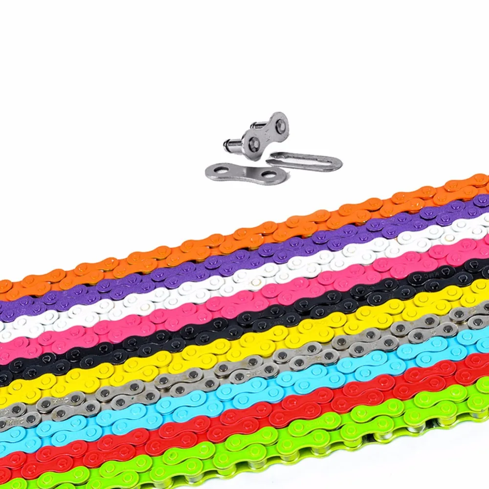 colored bicycle chain