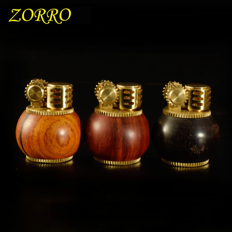 ZORRO / Zorro authentic, quality like ZIPPO, vintage brass windproof mini mahogany kerosene lighter ZORRO / Zorro authentic, quality like ZIPPO, vintage brass windproof mini mahogany kerosene lighter