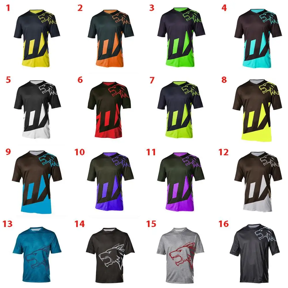 

2019 Short Sleeve Men Downhill Jersey Summer Mens DH Racing Jersey Motocross Jersey Short Sleeve Maillot Ciclismo hombre DH Jers