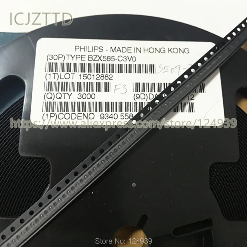 100 шт. BZX585 Оригинал 300 мВт 5% SOD523 SOD-523 BZX585-C24 24 В BZX585C24 BZX585-C27 27 в BZX585C27 BZX585-C30 30 BZX585C30 |