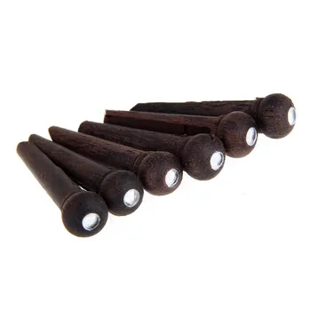 

FLGT-6pcs Rosewood Guitar Bridge Pins End Pin Set
