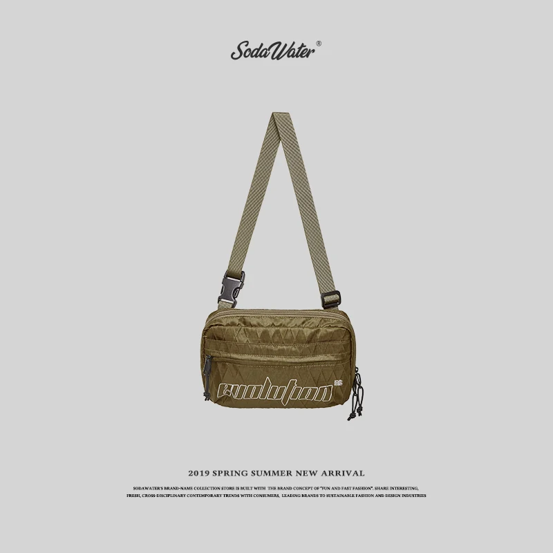 Сода воды бренд Харадзюку С буквенным принтом унисекс поясная сумка модная женская мужская сумка через плечо 213AI2019