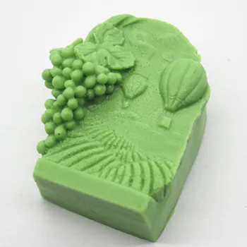 

Wholesale/retail,free shipping ,C535 handmade soap mold clay pottery mould silicone cake mould vineyard FM