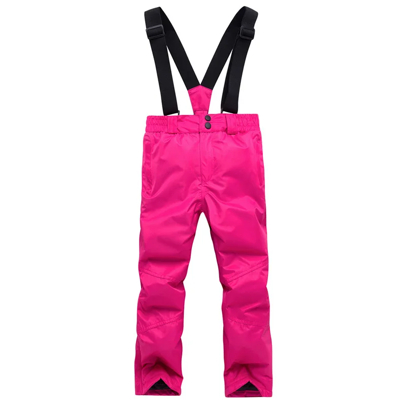 Детская Лыжная зимняя одежда для мальчиков и девочек, водонепроницаемая ветрозащитная уличная Лыжная одежда для сноуборда, теплые комбинезоны, штаны, брюки для подростков 14 16