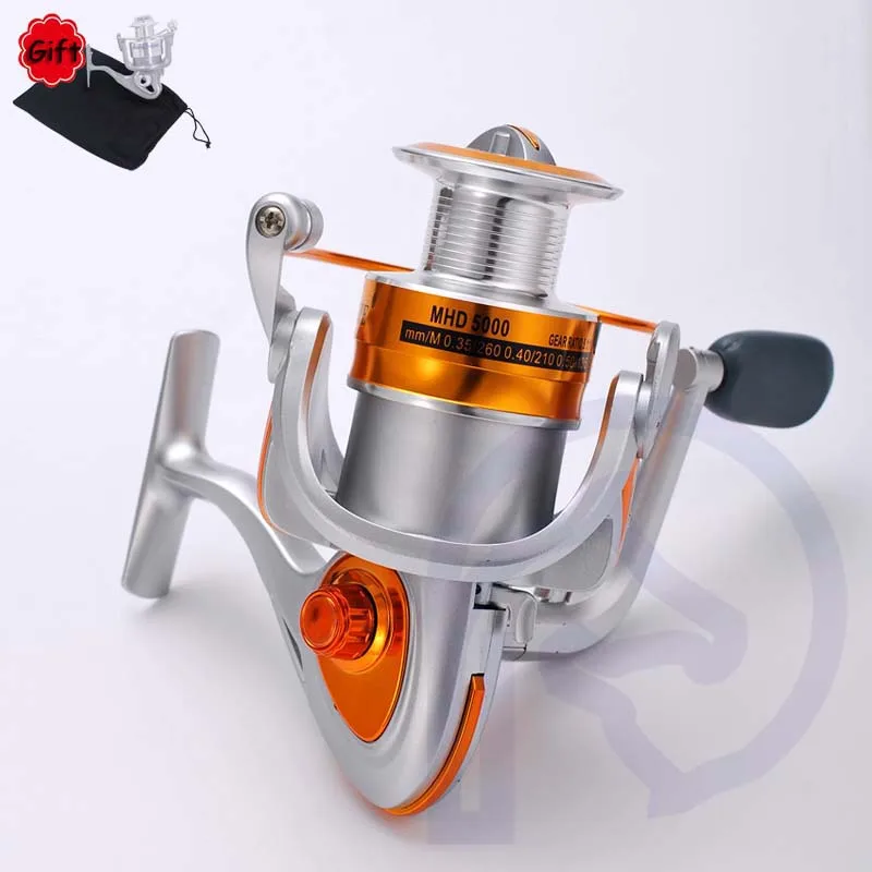 

1000-6000 Series Fishing Reel Folding Handle Crank 11 Bearing Spinning Wheels Bold Coil Line Soft Grip Outdoor Fly Fishing Reels
