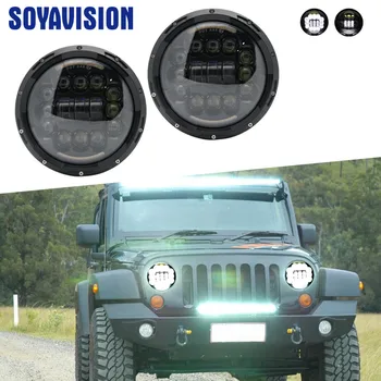 

2pcs Car LED 7 Inch Round Headlight Conversion Kit For Beetle Classic 1950 -1979 For Jeep Wrangler Hummer Lada Niva