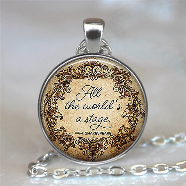 My Circus Not My Monkeys Pendant Alice In Wonderland Quote Literary Quote Glass Cabochon Jewelry Quote Pendant Necklace