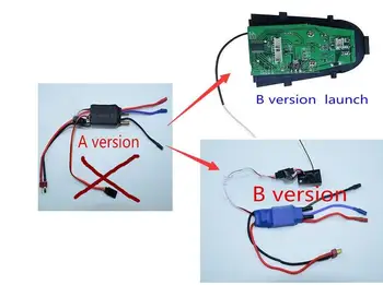 

FT012 RC Boat Spare Parts Replacement FT012-15 3 In 1 ESC Speed Controller A and B version