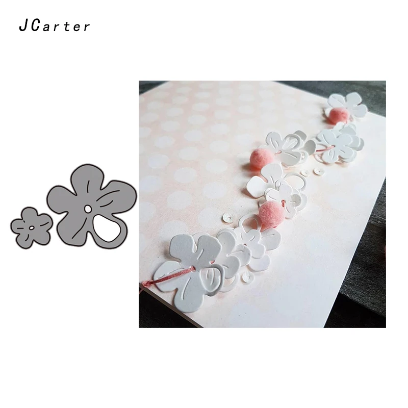 

JC Metal Cutting Dies for Scrapbooking Craft Dies Cut Beautiful Flowers Stencil Folder Paper Card Making Model Decoration 2019
