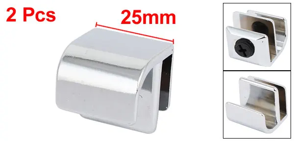 UXCELL Furniture Cabinet Glass Door Metal Knobs Handle 3mm-5mm Thickness High Quantity 2pcs