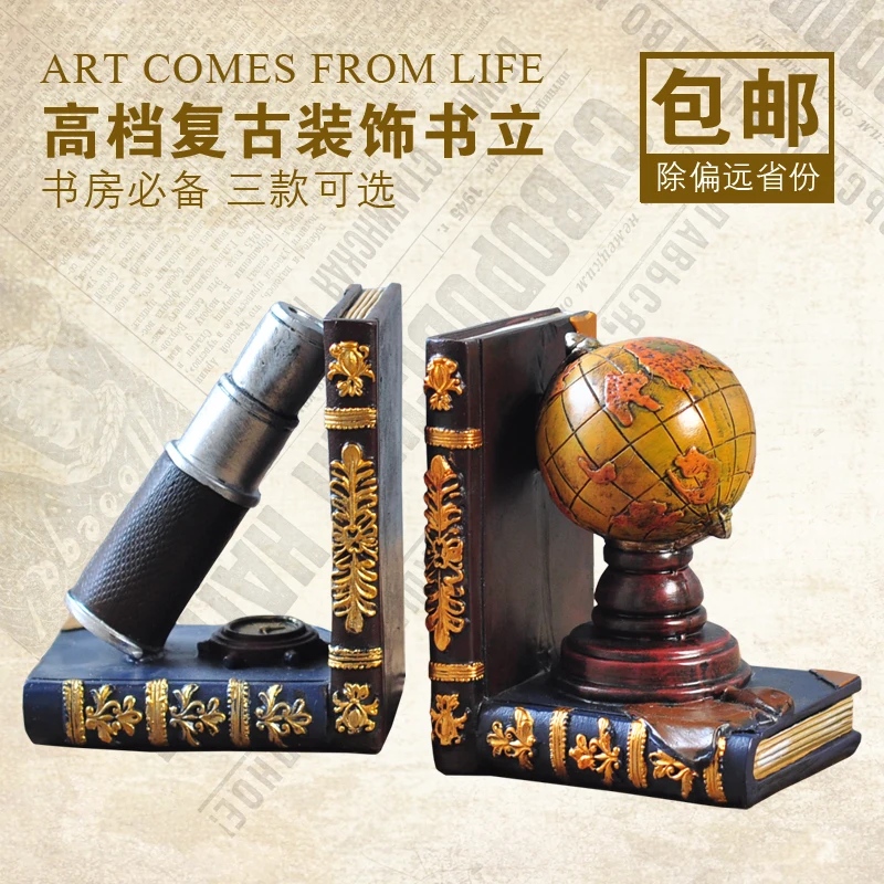 Usa الرجعية الأثاث والديكور مكتب دراسة الكتب الدفتين فائدة نموذج تأثيث المنزل غرفة الديكور