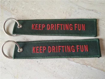 

Keep Drifting Fun Customized Prom Embroidery Keychains
