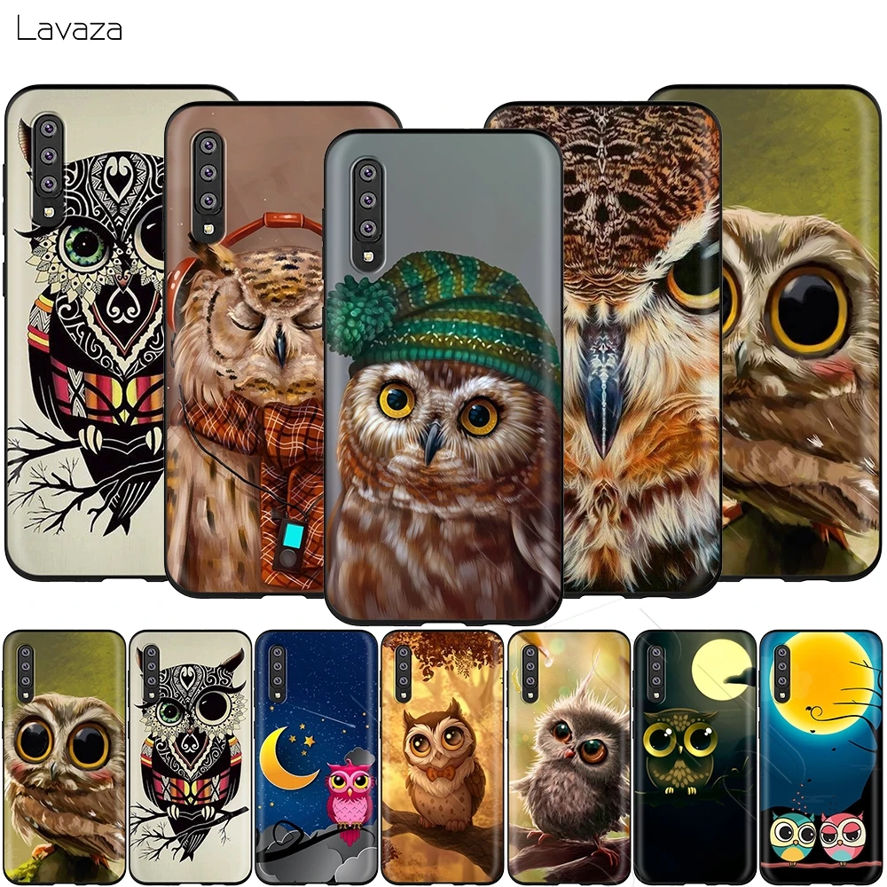 Lavaza животного Сова чехол для Samsung Галактики S6 S7 край J6 S8 S9 S10 плюс A3 A5 A6 A7 A8 A9 Note 8 9 |