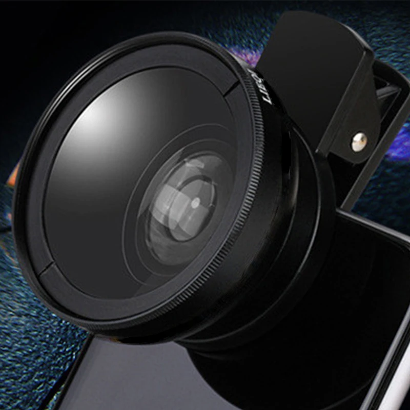 

plumgal 0.45X Wide-angle Len 12.5X Macro Lens 2 in1 HD Phone Camera Lens With Clips Kit for iphone X samsung smartphone len