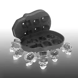 Череп Ice производитель кубиков Bones мяч лоток торт инструменты для изготовления конфет Кухня гаджеты 4 6 Сетка 3D силиконовые виски со льдом